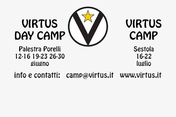 Virtus Camp, partono gli appuntamenti estivi