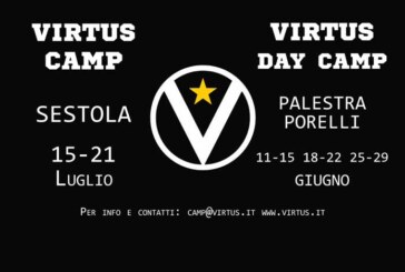 Virtus, ritornano il Camp e il Day Camp 2018