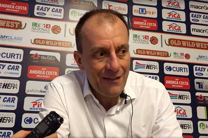 Udine, coach Demis Cavina presenta il match contro Imola