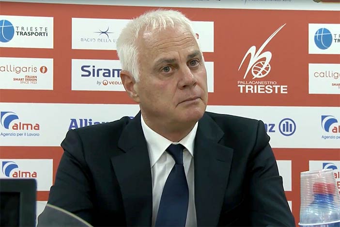 Trieste, coach Eugenio Dalmasson post match Virtus