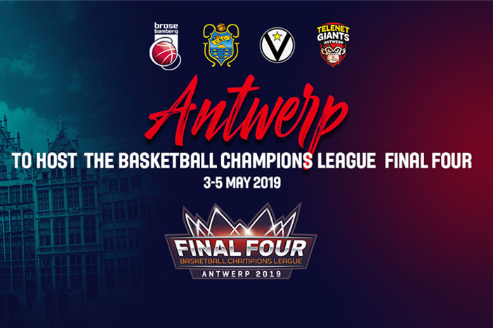 BCL, sarà Anversa ad ospitare la Final Four 2019