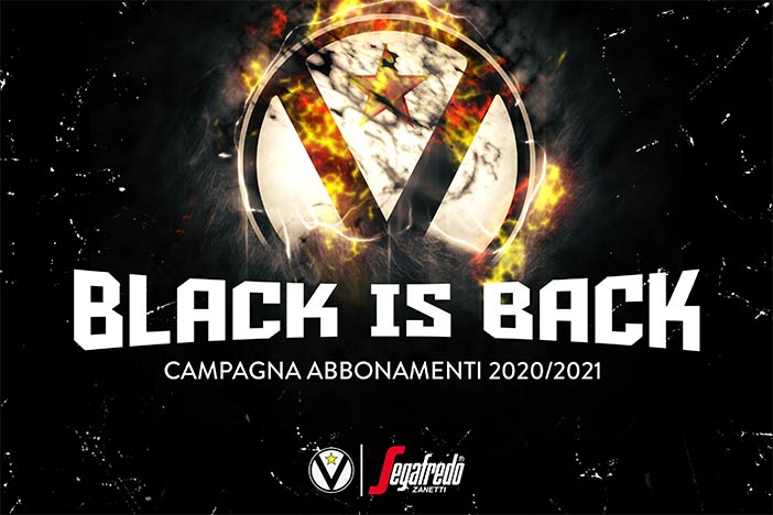 Virtus, “ Black is back” la campagna abbonamenti 2020-21