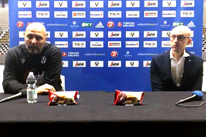 Virtus, la conferenza stampa di Ronci e Djordjevic (pre match Monaco)