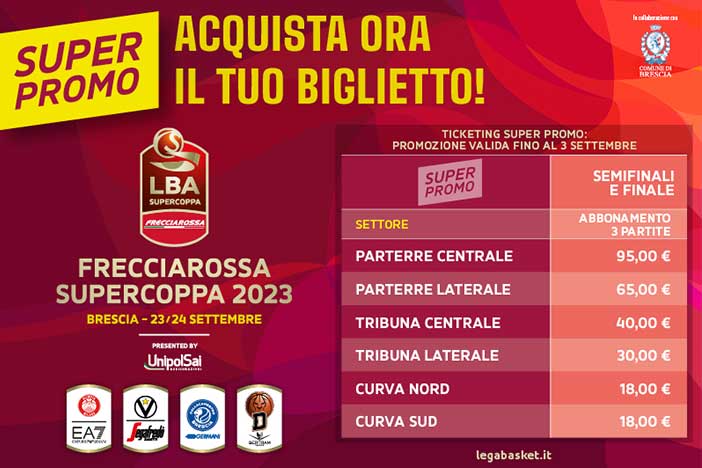 Frecciarossa Supercoppa 2023: prolungata la Superpromo fino al 3/9/23